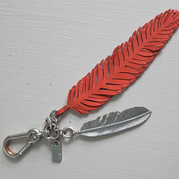 COACH Red Feather Bag Charm - Picture 5 of 7